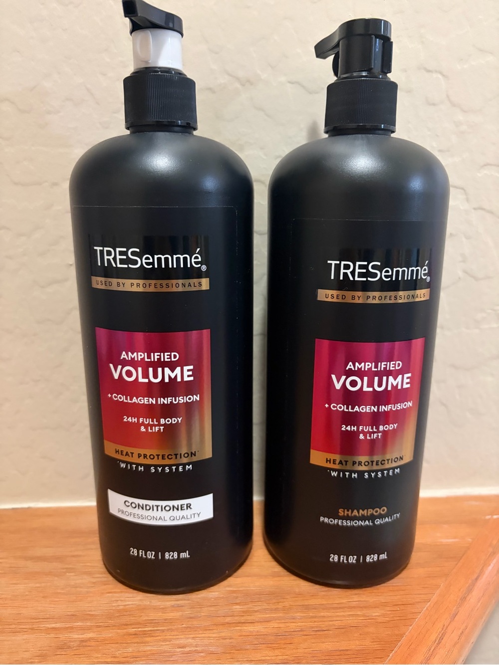 TRESemmé Amplified Volume Shampoo & Conditioner - Black with Pink Label - Picture 3 of 3